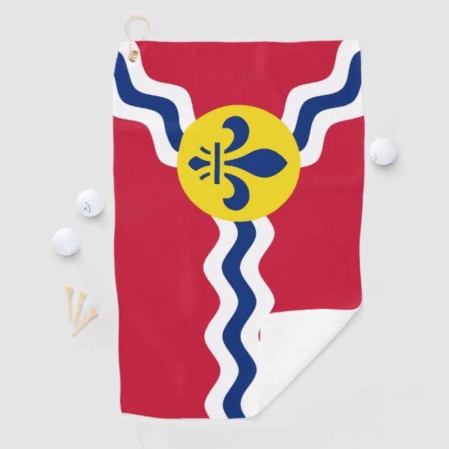 Serviette De Golf Drapeau de Saint-Louis, Missouri (En situation)