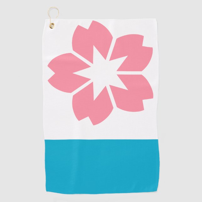 Serviette De Golf Drapeau de Salem, Oregon (Devant)