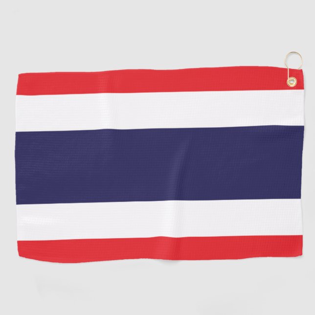 Serviette De Golf Drapeau de Thaïlande (Horizontal)