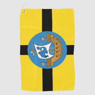Serviette De Golf Drapeau de Wellington City, Nouvelle-Zélande