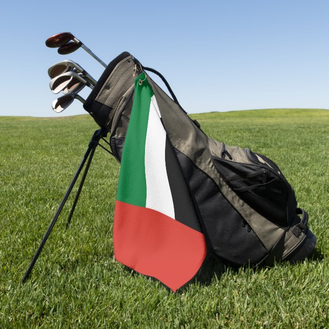 Serviette De Golf Drapeau des Émirats arabes unis (Vert)