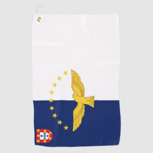 Serviette De Golf Drapeau des îles Açores Golf Towne
