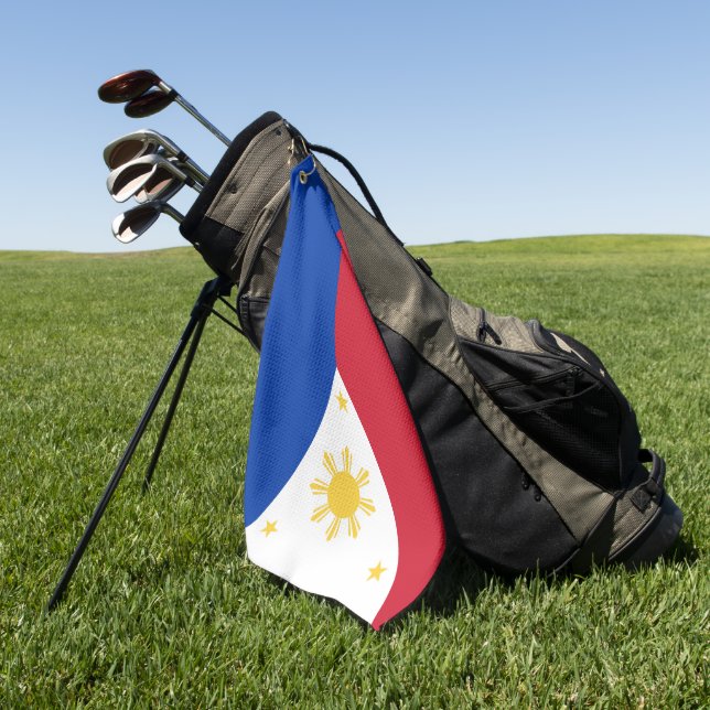 Serviette De Golf drapeau des Philippines (Vert)