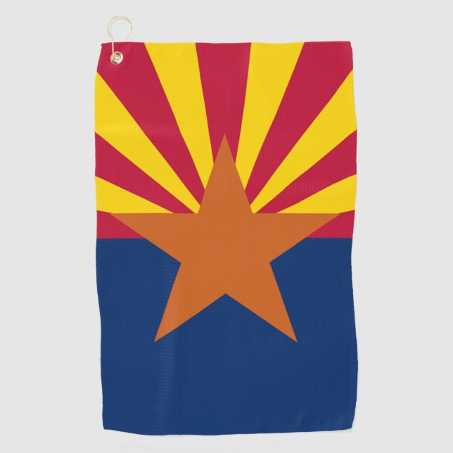 Serviette De Golf Drapeau d'état de l'Arizona (Devant)