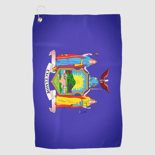 Serviette De Golf Drapeau d'État de New York Golf Towel (Devant)