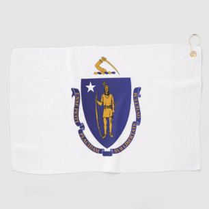 Serviette De Golf Drapeau d'État du Massachusetts, États-Unis