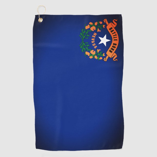 Serviette De Golf Drapeau d'État du Nevada Golf Towel (Devant)