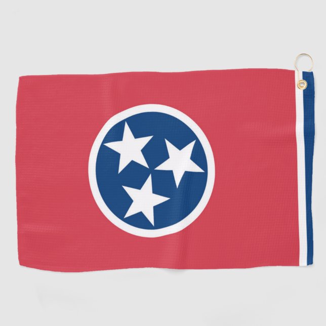 Serviette De Golf Drapeau d'État du Tennessee, États-Unis (Horizontal)