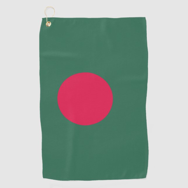 Serviette De Golf Drapeau du Bangladesh (Devant)