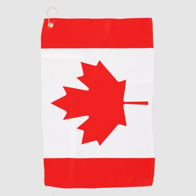Serviette De Golf Drapeau du Canada (Devant)