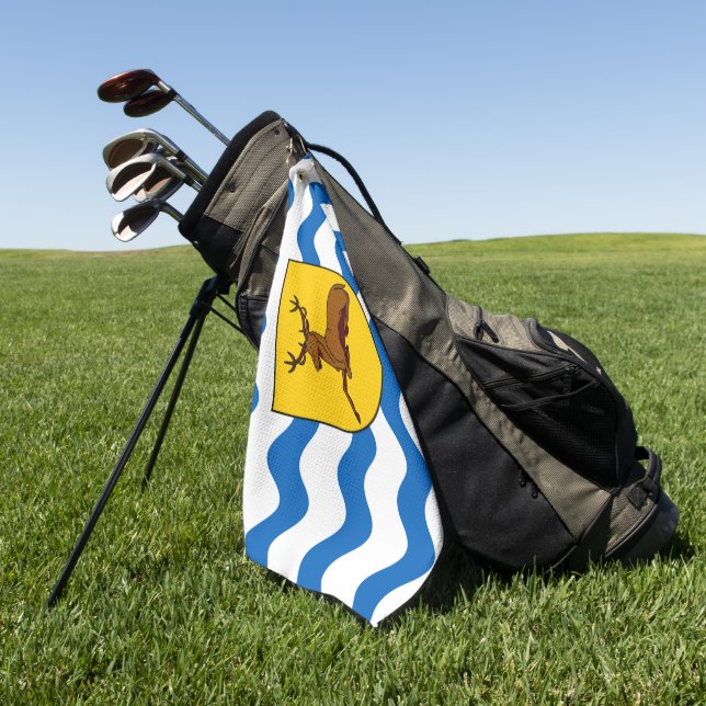 Serviette De Golf Drapeau du comté de Hertfordshire (Vert)