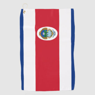Serviette De Golf Drapeau du Costa Rica