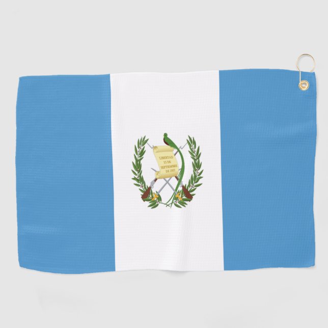 Serviette De Golf Drapeau du Guatemala  (Horizontal)