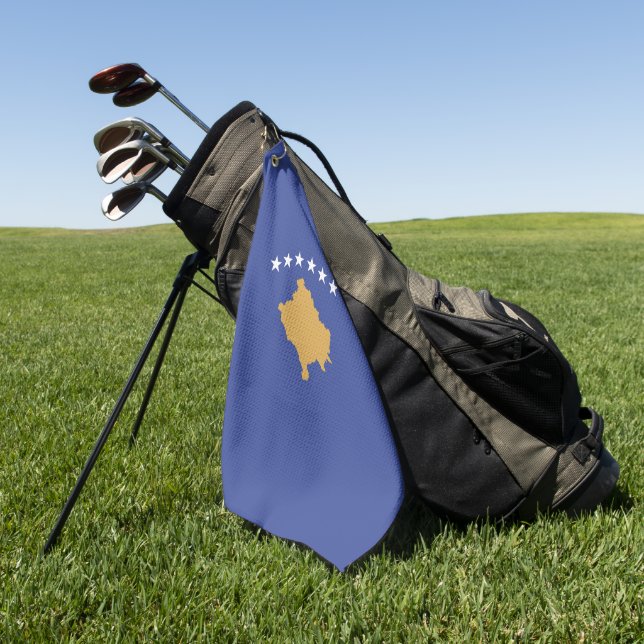 Serviette De Golf drapeau du Kosovo (Vert)