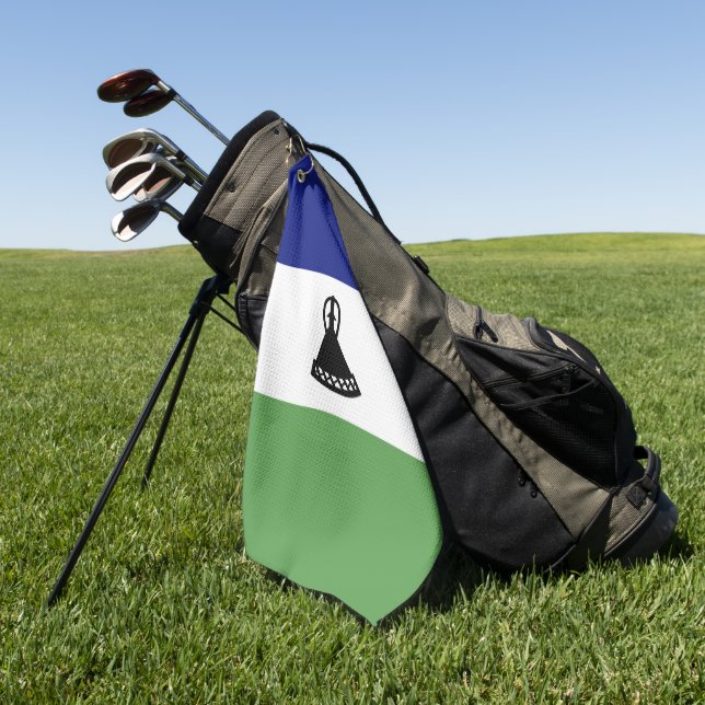 Serviette De Golf Drapeau du Lesotho (Vert)
