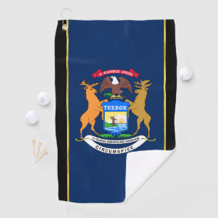 Serviette De Golf Drapeau du Michigan