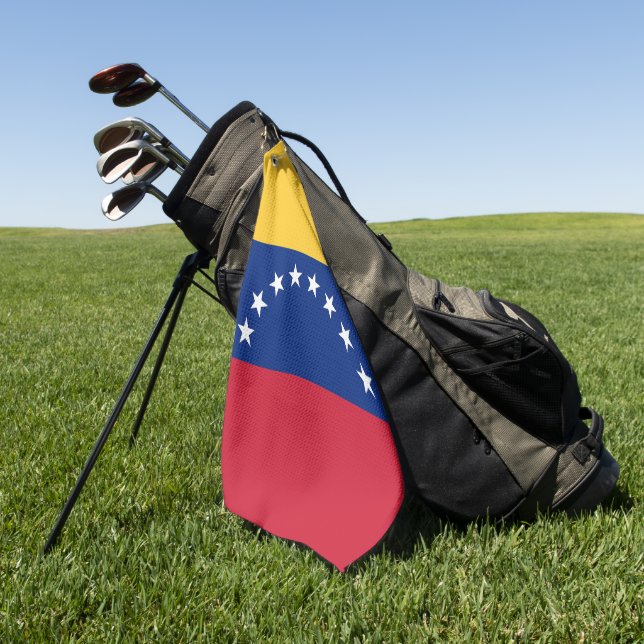 Serviette De Golf Drapeau du Venezuela (Vert)