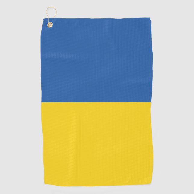 Serviette De Golf Drapeau d'Ukraine (Devant)