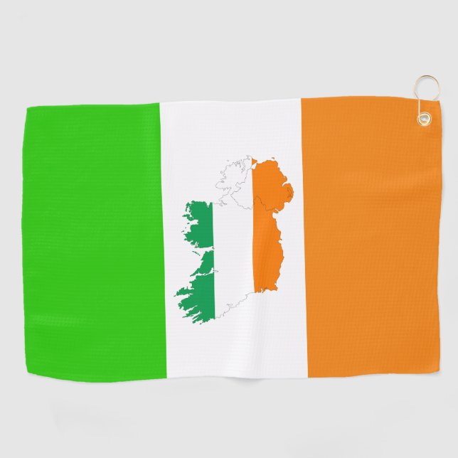 Serviette De Golf Drapeau irlandais (Horizontal)