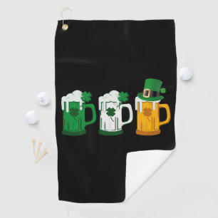 Serviette De Golf Drapeau irlandais de la bière Jour de la Saint Pat