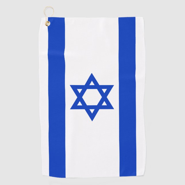 Serviette De Golf Drapeau Israël (Devant)