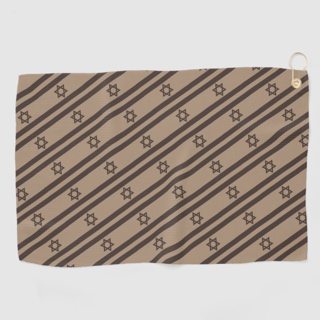Serviette De Golf Drapeau israélien - Désert (Horizontal)
