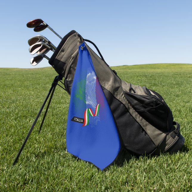Serviette De Golf Drapeau italien (Vert)