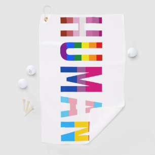 Serviette De Golf Drapeau LGBT HUMAN Mois Gay pride Transgenre