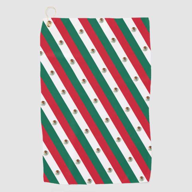 Serviette De Golf Drapeau mexicain & Voyage au Mexique, vacances / s (Devant)