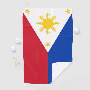 Serviette De Golf Drapeau philippin des Philippines