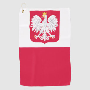 Serviette De Golf Drapeau polonais