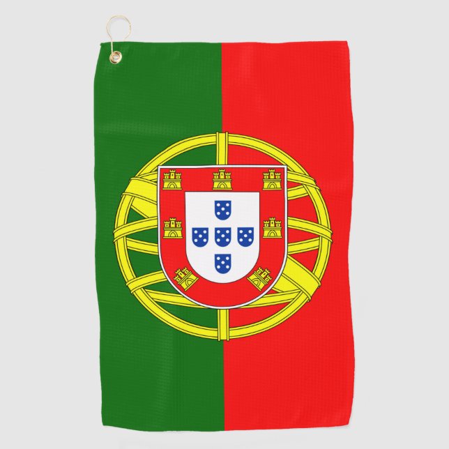 Serviette De Golf Drapeau portugais (Devant)