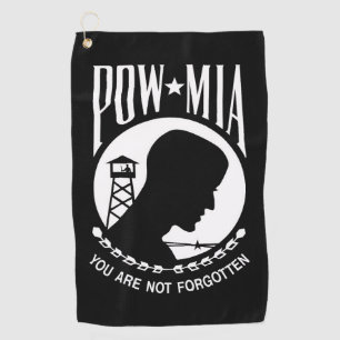 Serviette De Golf Drapeau POW MIA : Soldats disparus de la guerre du