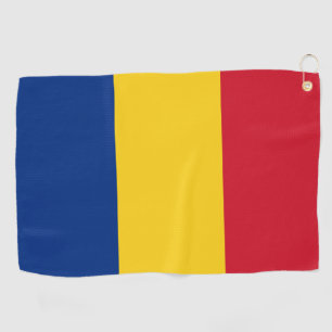Serviette De Golf Drapeau roumain & golf Roumanie /sports Bucarest