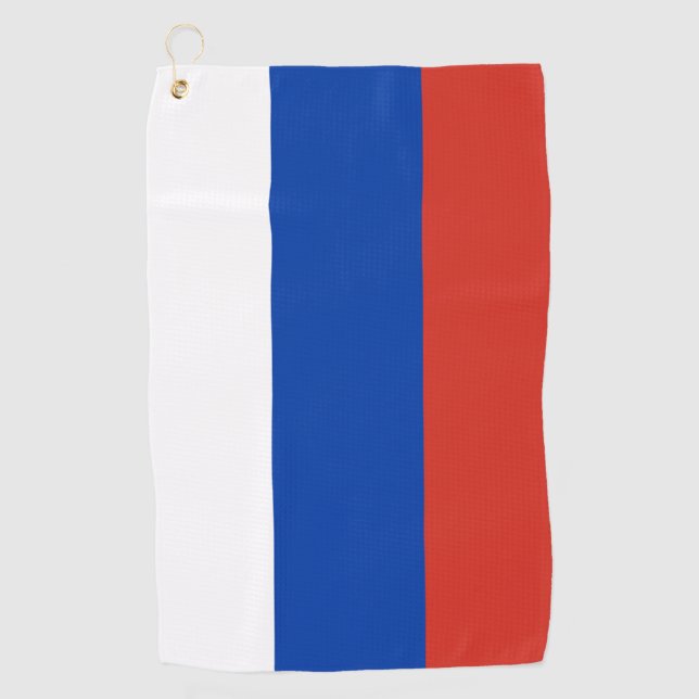 Serviette De Golf Drapeau russe (Devant)