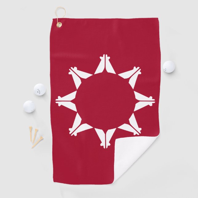 Serviette De Golf Drapeau sioux oglala lakota (En situation)