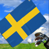 Drapeau suédois & golf Suède /sports Stockholm
