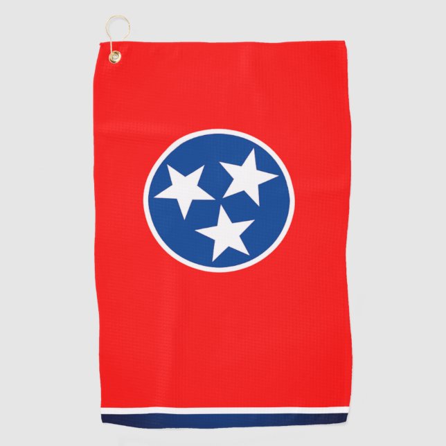 Serviette De Golf Drapeau Tennessee Golf Towne (Devant)