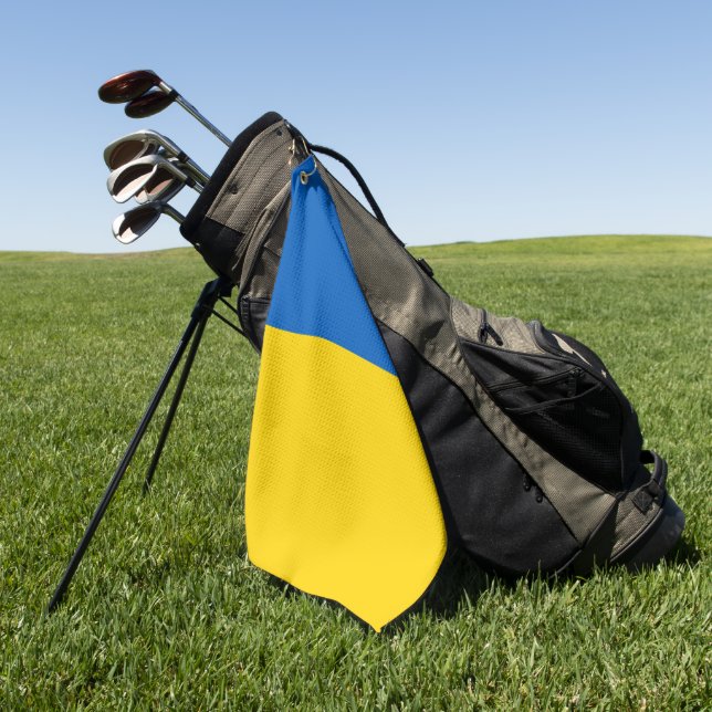 Serviette De Golf Drapeau ukrainien (Vert)