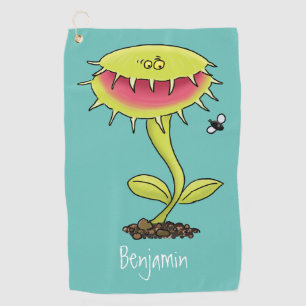 Serviette De Golf Drôle carnivore Vénus piège à mouches plante dessi
