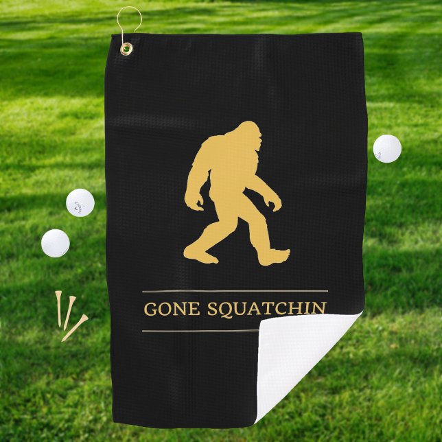 Serviette De Golf Drôle de Big Foot Parti en Squatchin Sasquatch (Créateur téléchargé)