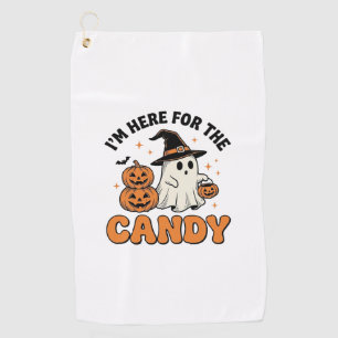 Serviette De Golf Drôle de bonbon Halloween Fantôme Citrouille Desig