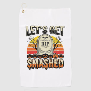 Serviette De Golf Drôle de Halloween Casse-gueule Design de Cimetièr