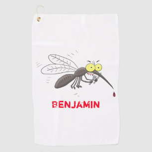 Serviette De Golf Drôle dessin d'insecte moustique