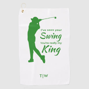 Serviette De Golf Drôle Male Golf Citation J'ai vu votre voile