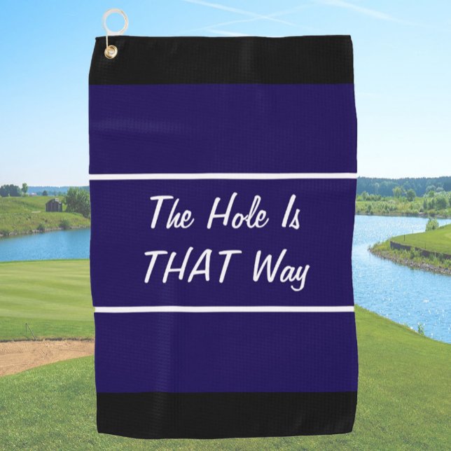 Serviette De Golf Drôle trou bleu marine est ainsi cadeau pour golfe (Créateur téléchargé)