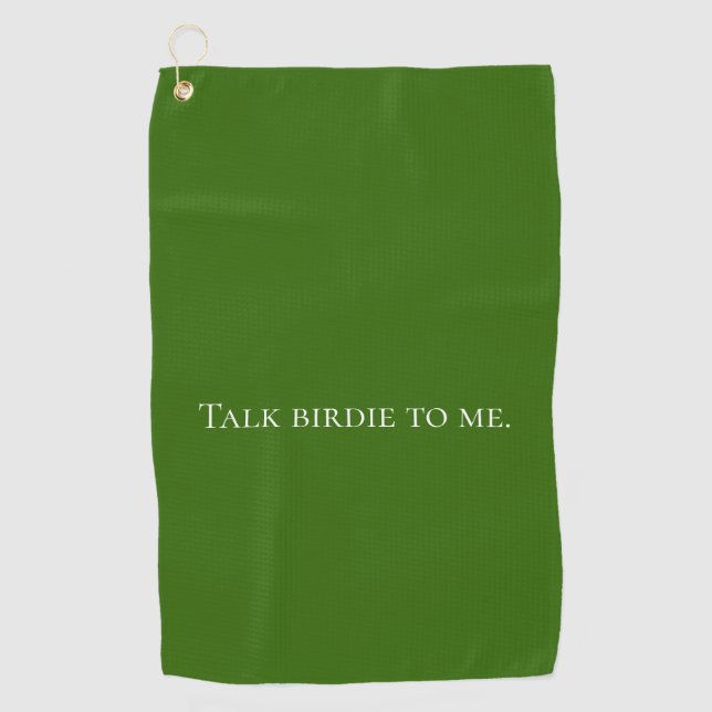 Serviette De Golf Drôle Vert (Devant)