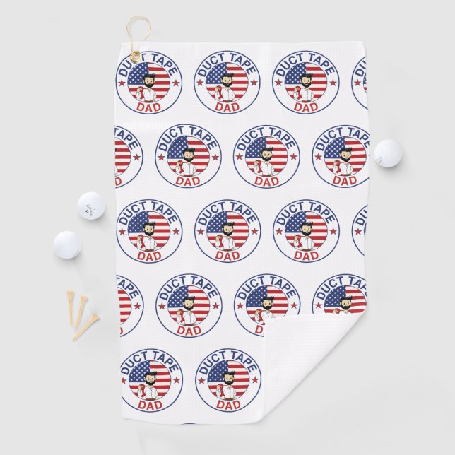 Serviette De Golf Duct Tape Dad - Golf Towel (En situation)