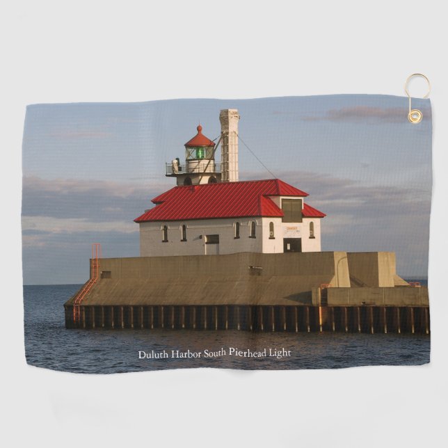 Serviette De Golf Duluth Harbour South Pierhead Torchon de golf lége (Horizontal)