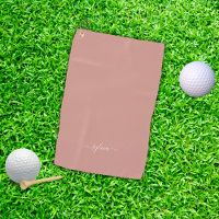 Dusty Coral Modern Girl Monogramme Nom